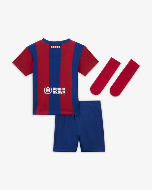 Kit FC Barcelone Bébé 2023/2024 - Bleu/Rouge - Footkorner