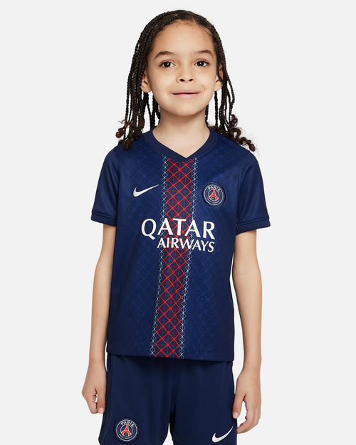 Kit PSG Domicile Junior 2025/2026 - Bleu - Footkorner