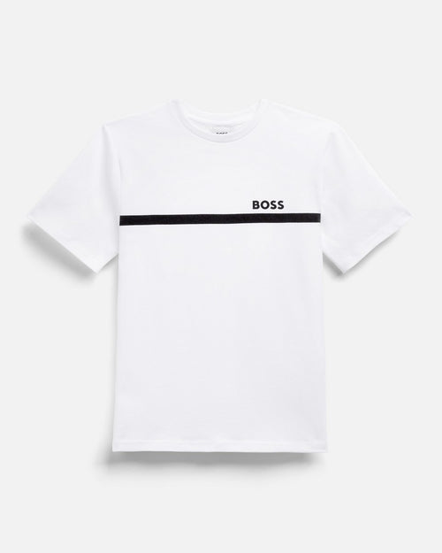 Lot de deux t-shirts Hugo Boss Junior - Blanc/Noir - Footkorner