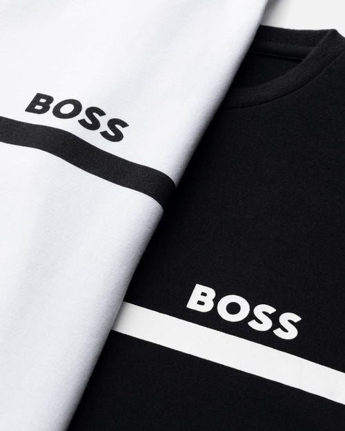 Lot de deux t-shirts Hugo Boss Junior - Blanc/Noir - Footkorner