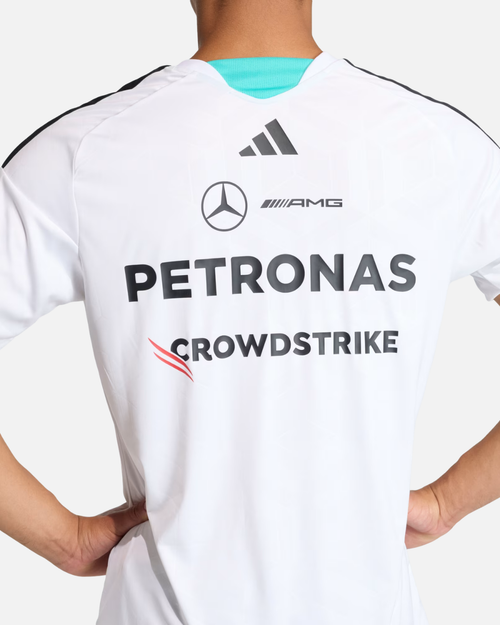 Adidas Mercedes AMG Petronas Formula 1 Team Piloten-Trikot - Weiß - Footkorner