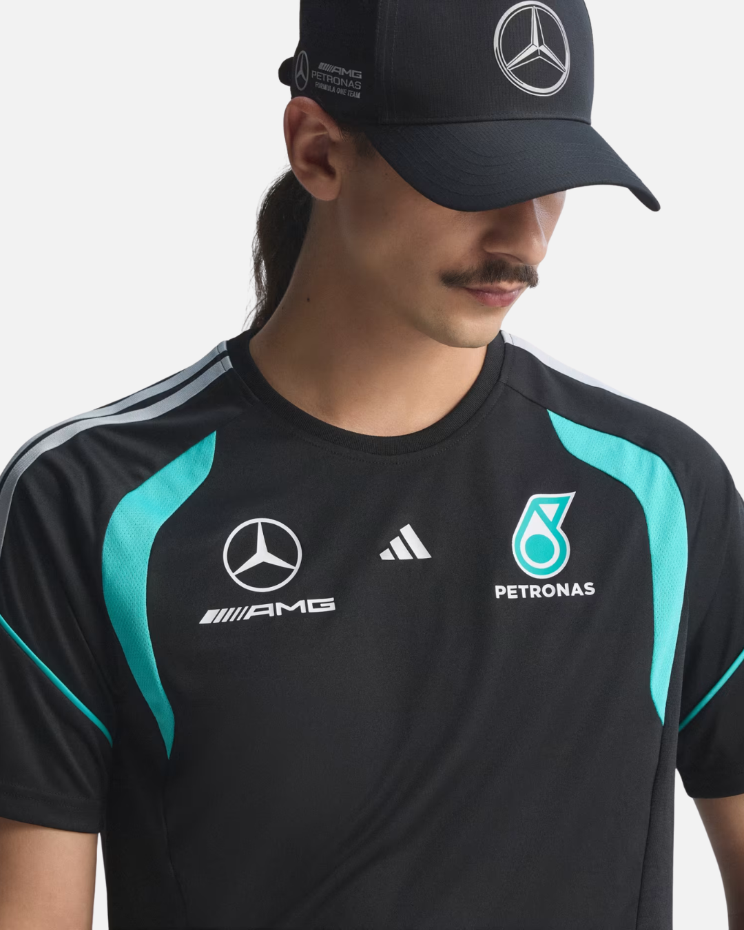 FootkornerAdidas Mercedes AMG Petronas Formel-1-Team-Mechanikertrikot - Schwarz/Blau