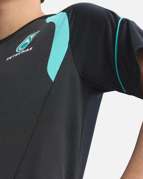 Adidas Mercedes AMG Petronas Formel-1-Team-Mechanikertrikot - Schwarz/Blau - Footkorner