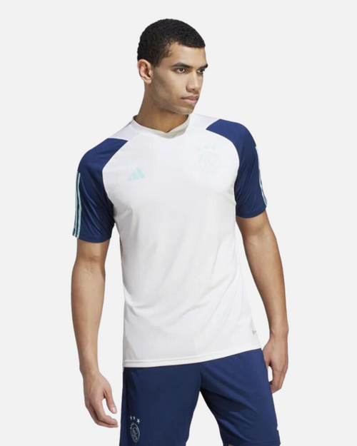 Maglia da allenamento dell'Ajax Amsterdam - Bianco/Blu - Footkorner