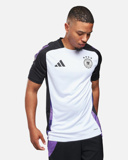 Deutschland 2024 Trainingsshirt – Weiß/Schwarz/Lila - Footkorner