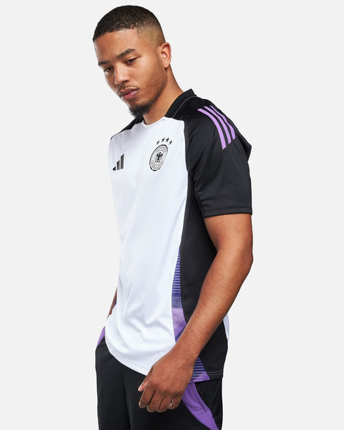 Deutschland 2024 Trainingsshirt – Weiß/Schwarz/Lila - Footkorner