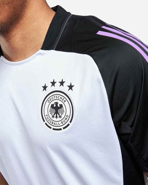 Deutschland 2024 Trainingsshirt – Weiß/Schwarz/Lila - Footkorner