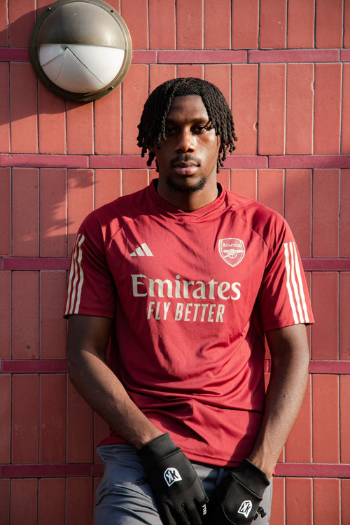 Arsenal training shirt 2023/2024 - Red/Gold - Footkorner