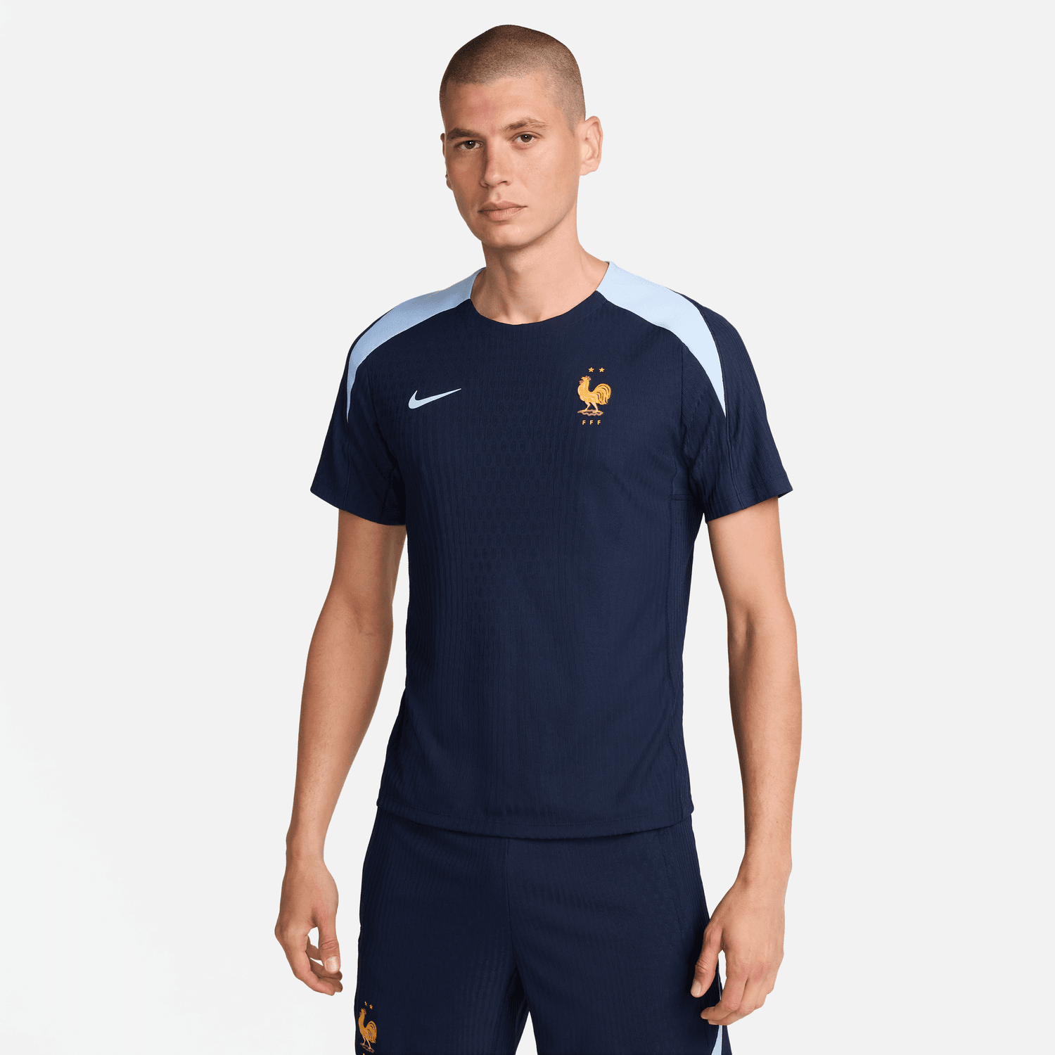 Trainingstrikot der französischen Elitemannschaft 2024 – Marineblau/Blau