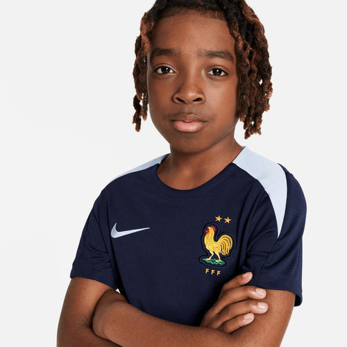 Maillot d'entrainement Equipe de France Junior 2024 - Marine/Bleu - Footkorner