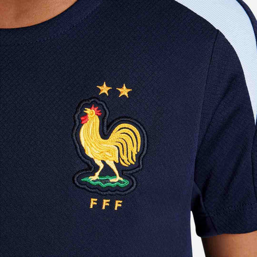 Maillot d'entrainement Equipe de France Junior 2024 - Marine/Bleu - Footkorner