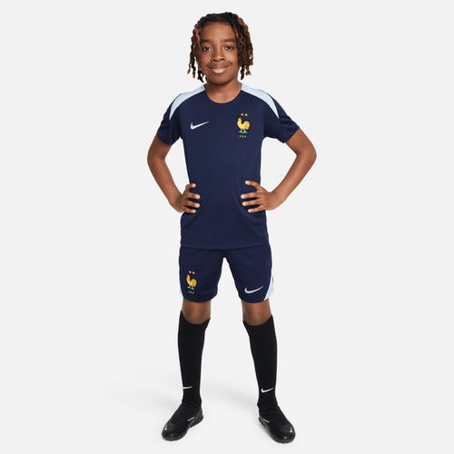 Maillot d'entrainement Equipe de France Junior 2024 - Marine/Bleu - Footkorner
