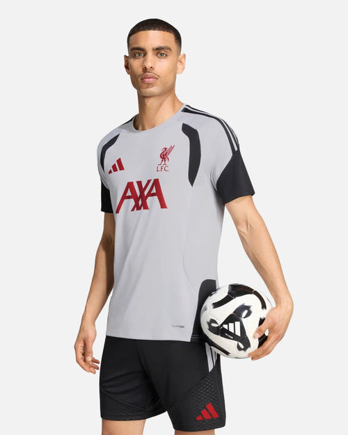 Maillot d'entraînement Liverpool FC 2026/2027 Tiro - Gris/Noir/Rouge - Footkorner