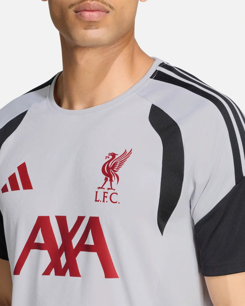 Maillot d'entraînement Liverpool FC 2026/2027 Tiro - Gris/Noir/Rouge - Footkorner