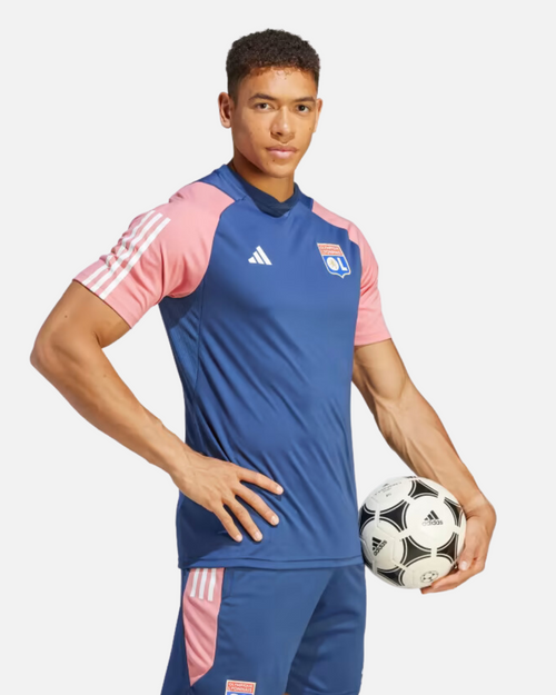 Camiseta de entrenamiento OL 2023/2024 - Azul/Rosa - Footkorner