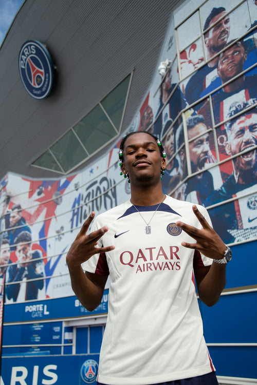 PSG training jersey - Beige/Red/Blue - Footkorner