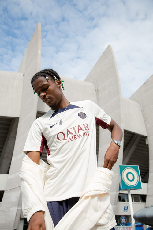PSG training jersey - Beige/Red/Blue - Footkorner