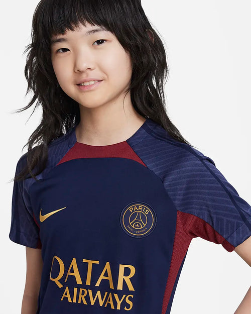 PSG 2023/2024 Junior training jersey - Blue/Gold - Footkorner