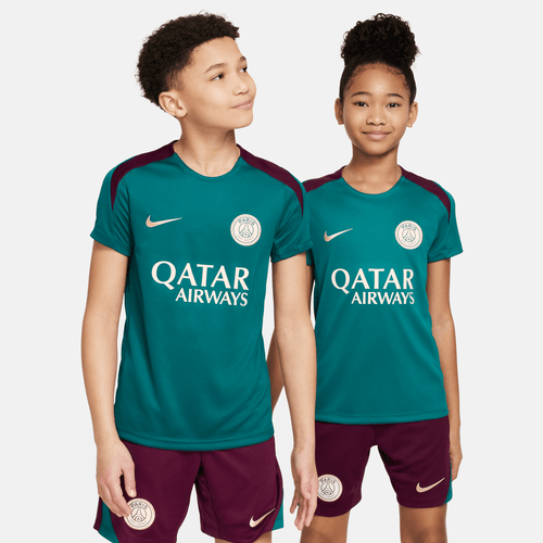 Maillot d'entrainement PSG Junior - Vert/Bordeaux - Footkorner