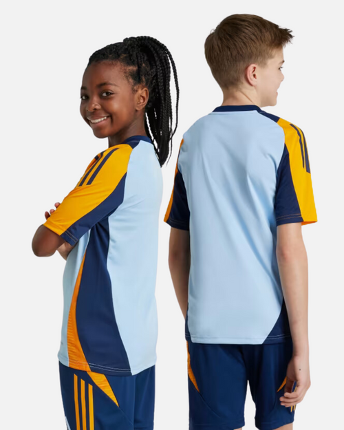 Real Madrid Junior training jersey 2024/2025 - Blue/Orange - Footkorner