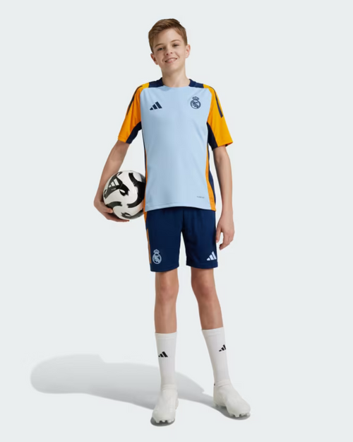 Real Madrid Junior training jersey 2024/2025 - Blue/Orange - Footkorner