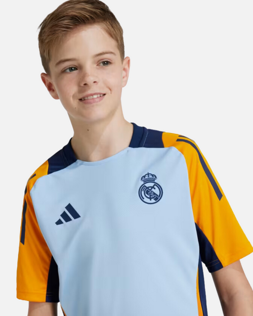 Real Madrid Junior training jersey 2024/2025 - Blue/Orange - Footkorner