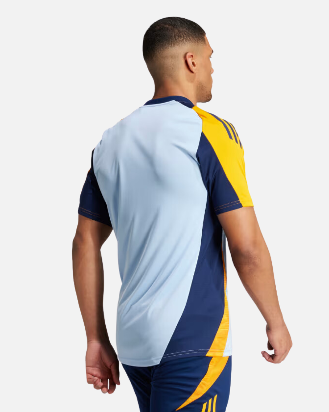 Real Madrid training jersey 2024 2025 Blue Orange Footkorner
