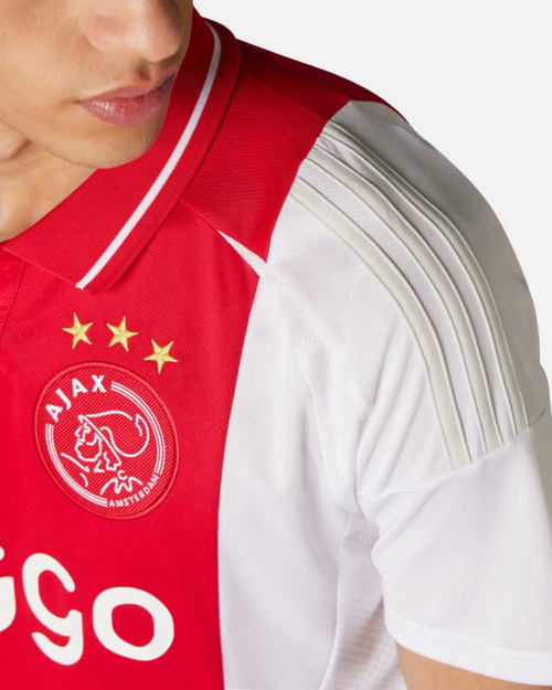 Camiseta Ajax Amsterdam Primera Equipación 2024/2025 - Rojo/Blanco - Footkorner