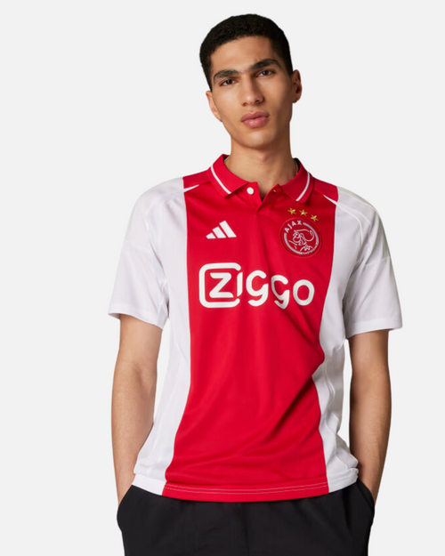 Camiseta Ajax Amsterdam Primera Equipación 2024/2025 - Rojo/Blanco - Footkorner