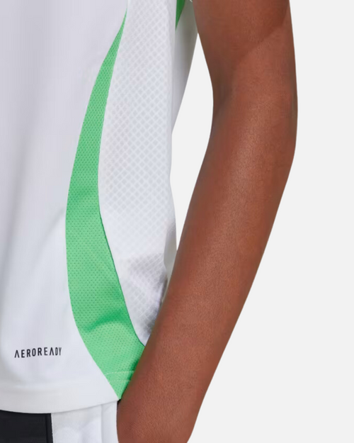Maillot Domicile Algérie 2024/2025 Junior - Blanc/Vert - Footkorner