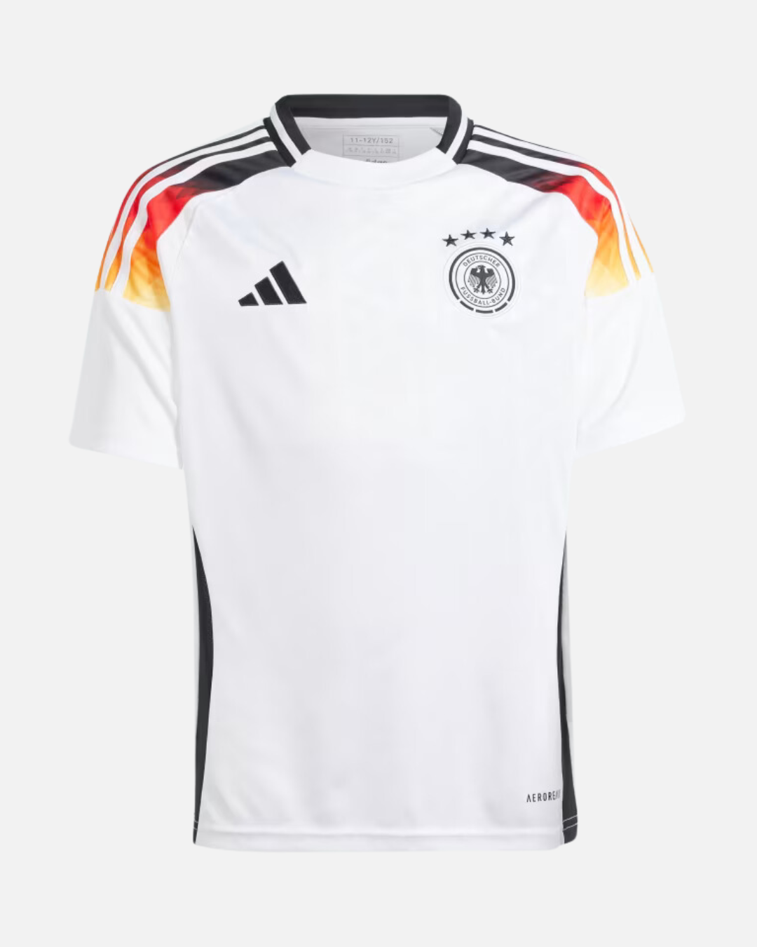 Deutschland Junior Heimtrikot 2024 – Weiß/Schwarz/Rot