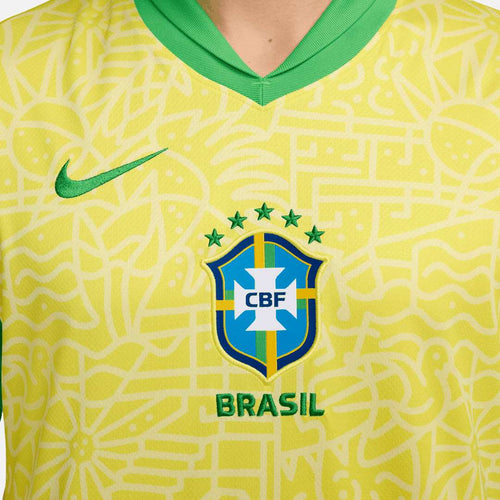 Maillot Domicile Brésil 2024 - Jaune - Footkorner