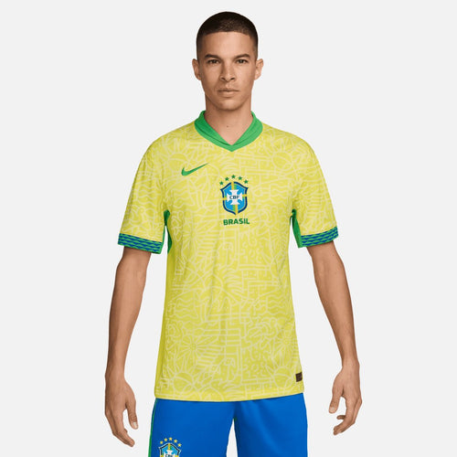 Maillot Domicile Brésil 2024 - Jaune - Footkorner