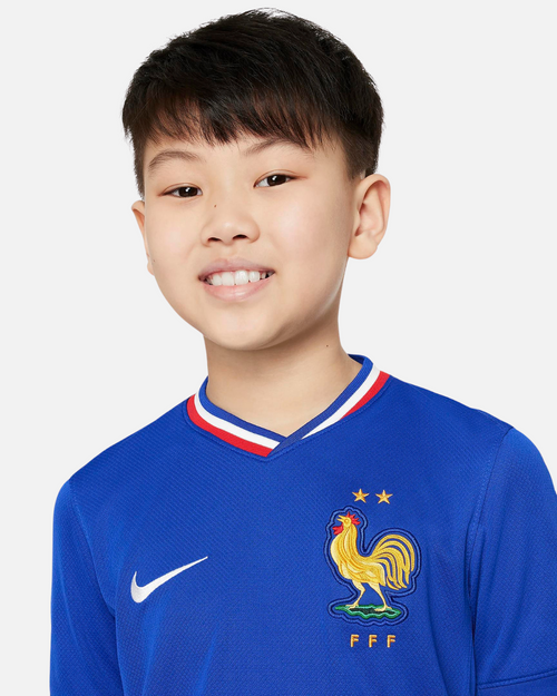 Maillot Domicile Equipe de France 2024 Enfant - Bleu - Footkorner
