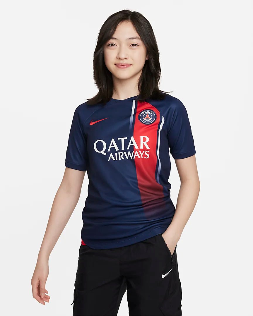 PSG 2023/2024 Junior Home Jersey - Blue/Red/White