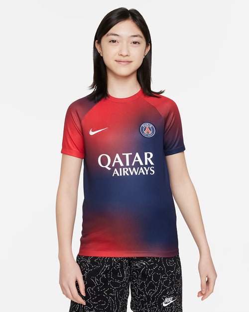 Maillot Domicile PSG Junior 2023/2024 - Rouge/Bleu/Blanc - Footkorner