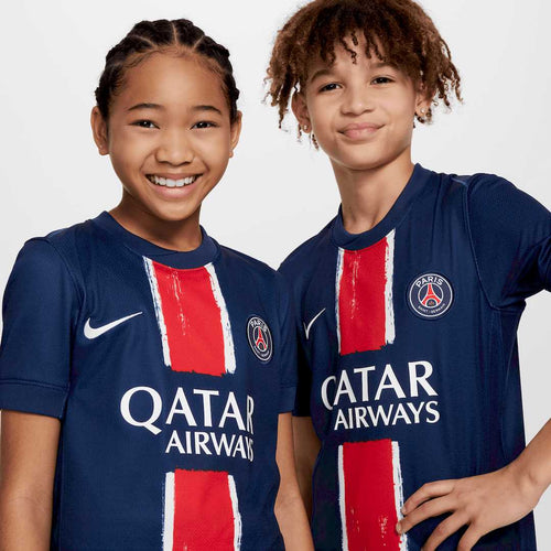 Maillot Domicile PSG 2024/2025 Junior - Bleu/Rouge/Blanc - Footkorner