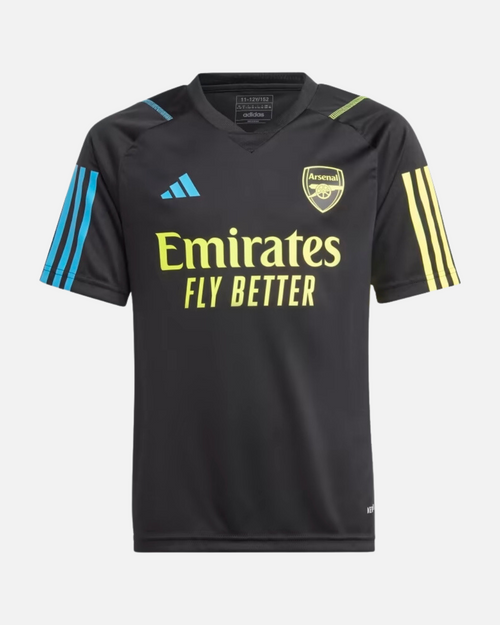 Camiseta de entrenamiento Arsenal Junior 2023/2024 - Negro/Amarillo/Azul - Footkorner