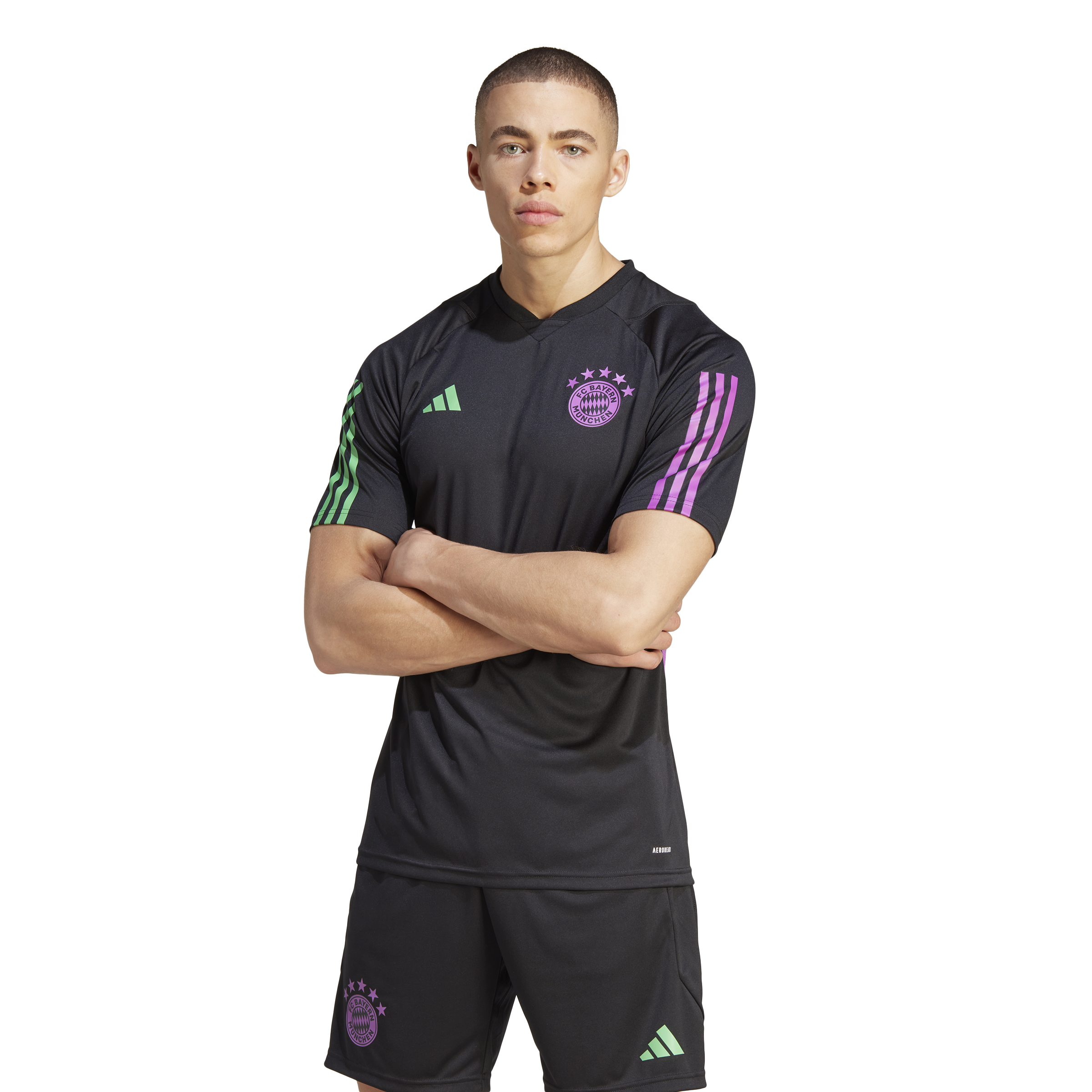 Bayern Munich training jersey 2023/2024 - Black/Purple/Green