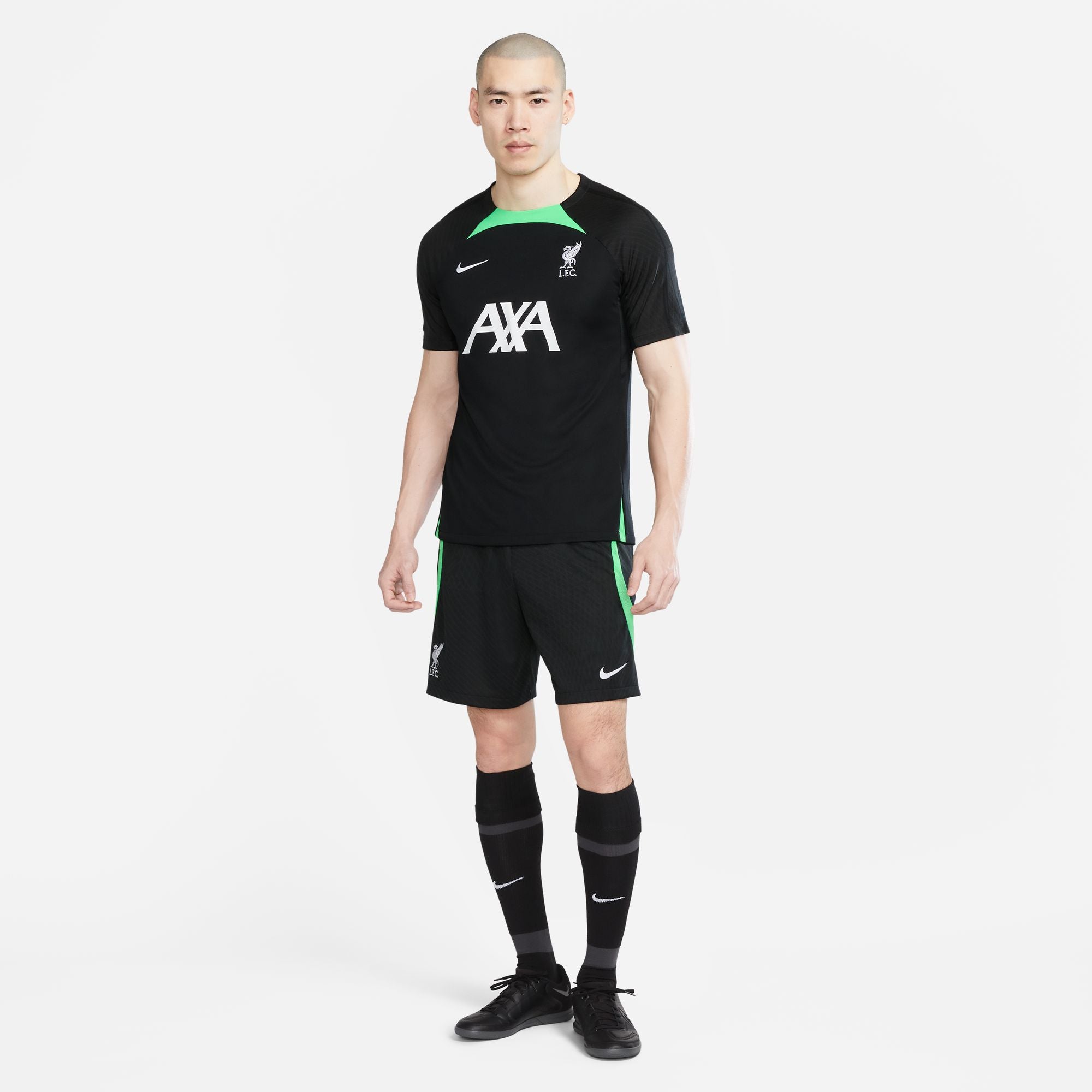 Liverpool training shorts 2023/2024 - Black/Green/White
