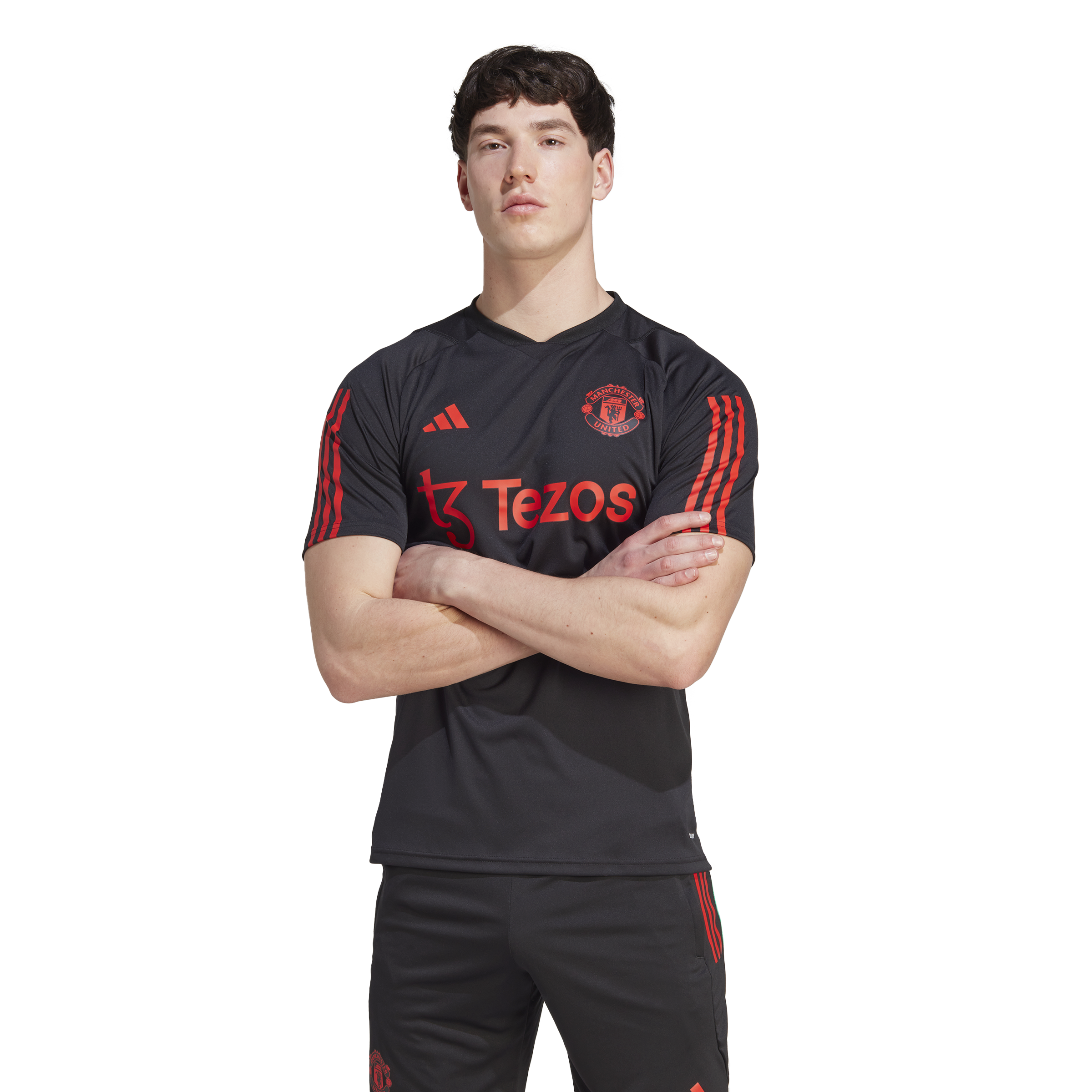 Maglia allenamento Manchester United 2023/2024 - Nero/Rosso