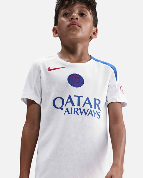 Maillot d'entraînement PSG Strike 2025/2026 Junior - Blanc - Footkorner