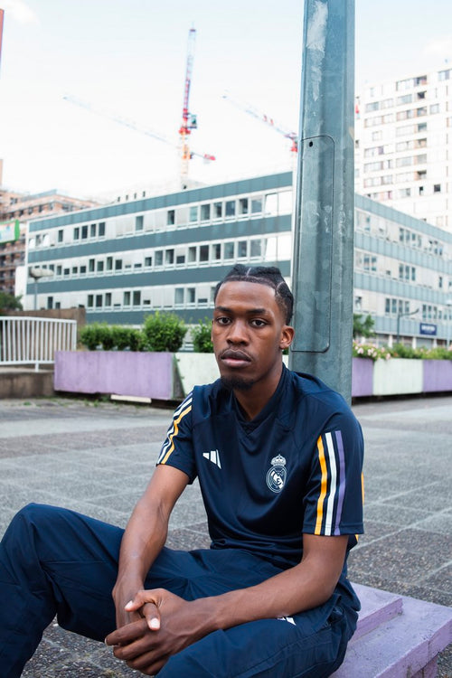 Real Madrid training shirt - Blue/Yellow - Footkorner