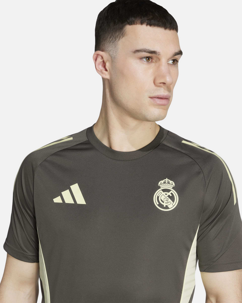 Real Madrid 2025/2026 Training Shirt - Khaki/Green - Footkorner