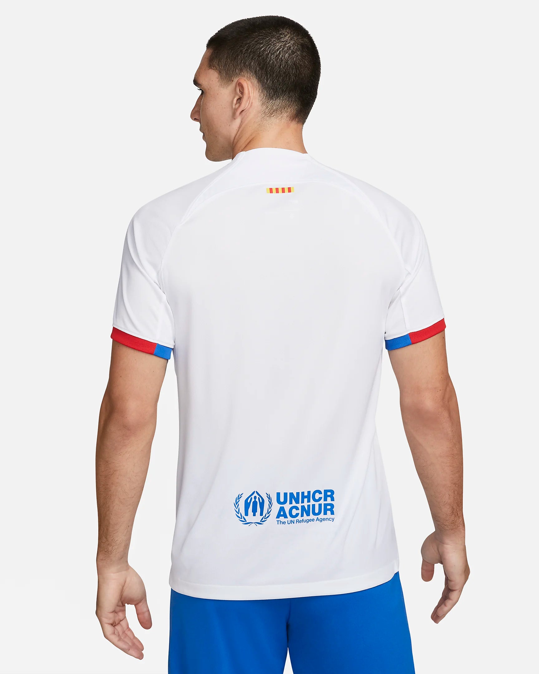 FC Barcelona Away Jersey 2023/2024 - White/Blue/Red
