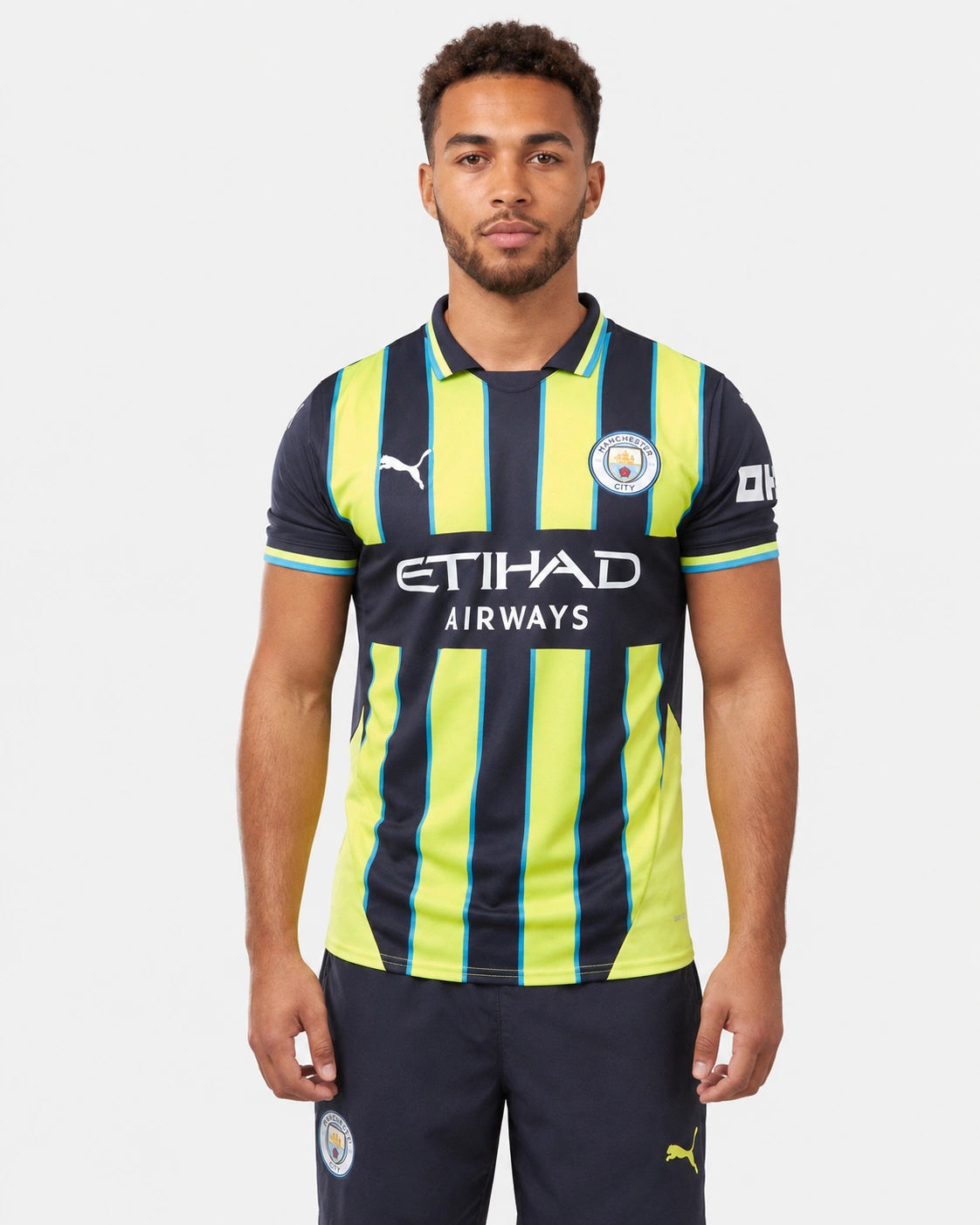 FootkornerManchester City Away Jersey 2024/2025 - Yellow/Black/Blue