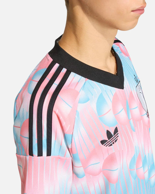 Camiseta visitante Bélgica 2026 - Azul/Rosa - Footkorner