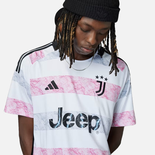 Juventus away jersey 2023/2024 - White/Pink - Footkorner