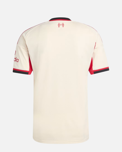 Maillot Extérieur Liverpool 2025/2026 - Beige/Rouge - Footkorner