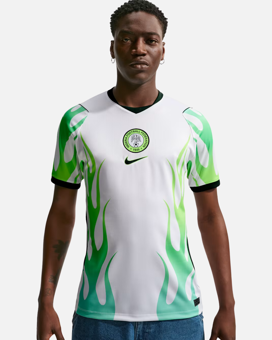 FootkornerAuswärtstrikot Nigeria Weltmeisterschaft 2026 - Weiß/Grün